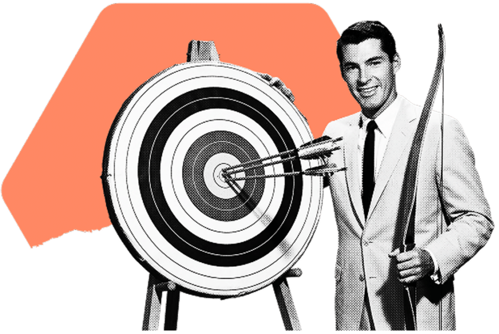 man with bow and arrow
